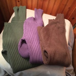 Turtle Neck Sweaters -Bundle LlBean and more